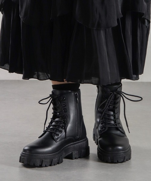 LibertyDoll(リバティードール)の「LibertyDoll/厚底ボリュームソールブーツ(9093/9094)(ブーツ・レディース・ブラック/ブラック系その他/ダークブラウン/ダークブラウン系・36/40/41/37/39/38)」の5枚目の写真