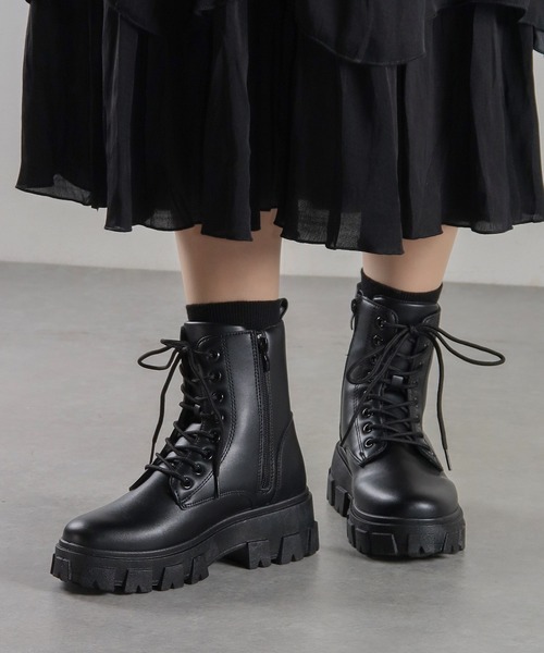 LibertyDoll(リバティードール)の「LibertyDoll/厚底ボリュームソールブーツ(9093/9094)(ブーツ・レディース・ブラック/ブラック系その他/ダークブラウン/ダークブラウン系・36/40/41/37/39/38)」の6枚目の写真