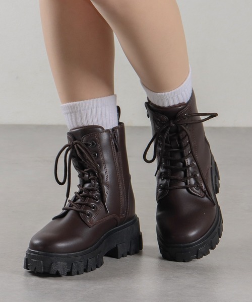 LibertyDoll(リバティードール)の「LibertyDoll/厚底ボリュームソールブーツ(9093/9094)(ブーツ・レディース・ブラック/ブラック系その他/ダークブラウン/ダークブラウン系・36/40/41/37/39/38)」の7枚目の写真