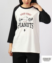 PEANUTS スヌーピー ラグラン7分袖 Tシャツ