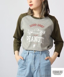 PEANUTS スヌーピー ラグラン7分袖 Tシャツ