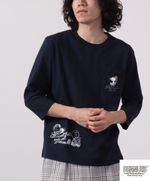 PEANUTS スヌーピー ラグラン7分袖 Tシャツ