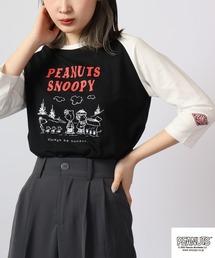 PEANUTS スヌーピー ラグラン7分袖 Tシャツ