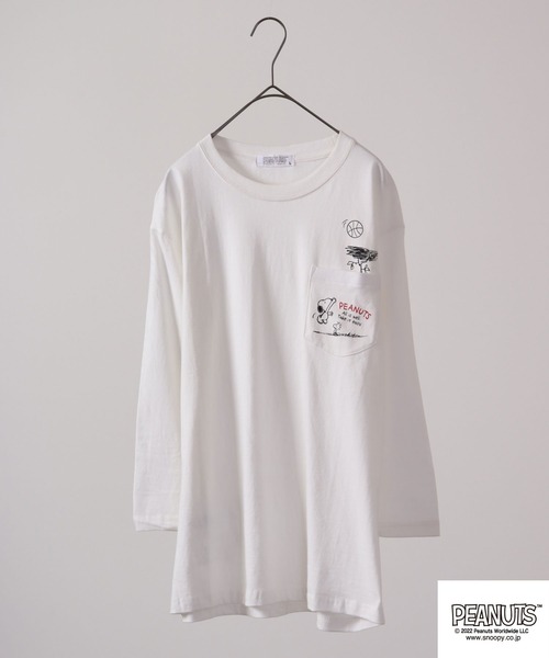 PEANUTS スヌーピー ラグラン7分袖 Tシャツ（Tシャツ/カットソー