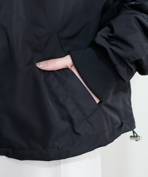 natural couture（ナチュラルクチュール）の「ショートMA-1（ブルゾン・レディース・ブラック/カーキ/アイボリー・FREE）」の19枚目の写真