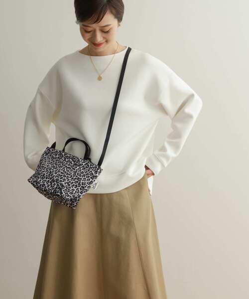 URBAN RESEARCH DOORS（アーバンリサーチドアーズ）の「ライトダンボールニットプルオーバー（Tシャツ/カットソー・レディース・ネイビー/オフホワイト/ブルー・MEDIUM）」の10枚目の写真