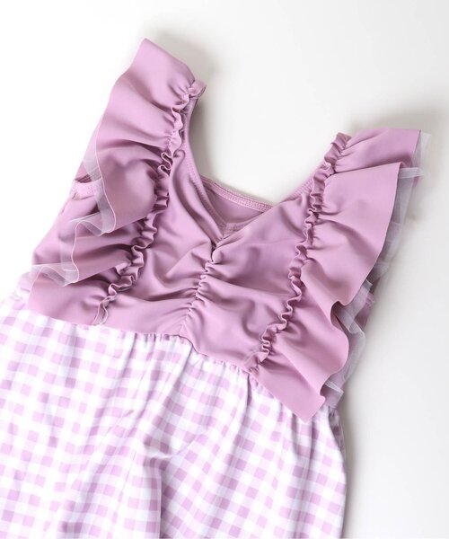 BREEZE(ブリーズ)の「【UVカット】チュールフリルワンピース水着(水着・キッズ・ミント/ピンク・110/130/120/80/90/140/100)」の13枚目の写真