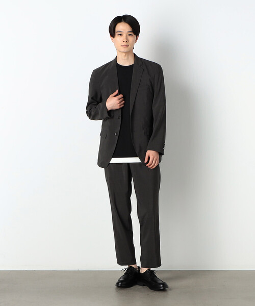 COMME CA ISM（コムサイズム）の「【セットアップ対応】洗える リネンライク  ジャケット（テーラードジャケット・メンズ・ネイビー/カーキ/ブラック・SMALL/MEDIUM/LARGE/X-LARGE）」の7枚目の写真