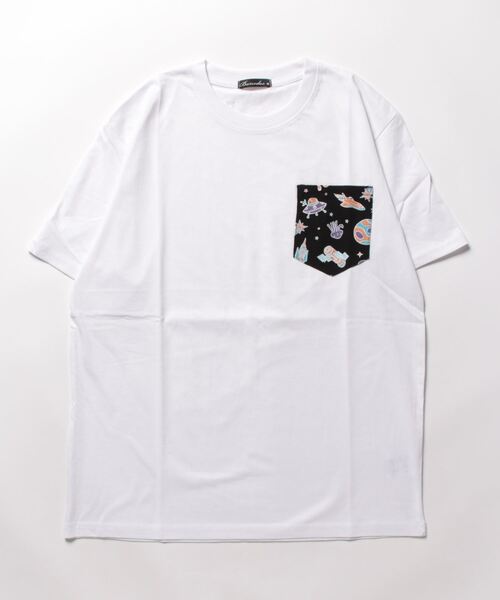 STYLEBLOCK（スタイルブロック）の「半袖ポケットプリントTシャツ（Tシャツ/カットソー・メンズ・ホワイト/ブラック/杢グレー・M/L/LL）」の5枚目の写真