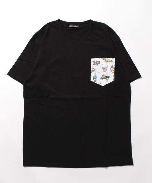 STYLEBLOCK（スタイルブロック）の「半袖ポケットプリントTシャツ（Tシャツ/カットソー・メンズ・ホワイト/ブラック/杢グレー・M/L/LL）」の6枚目の写真