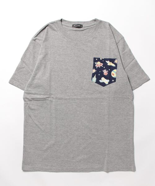 STYLEBLOCK（スタイルブロック）の「半袖ポケットプリントTシャツ（Tシャツ/カットソー・メンズ・ホワイト/ブラック/杢グレー・M/L/LL）」の7枚目の写真