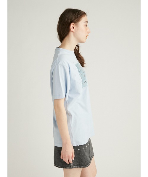 FURFUR（ファーファー）の「Mai Kiseコラボ/BIRDTシャツ（Tシャツ/カットソー・レディース・オレンジ/ホワイト/ブルー・FREE）」の6枚目の写真