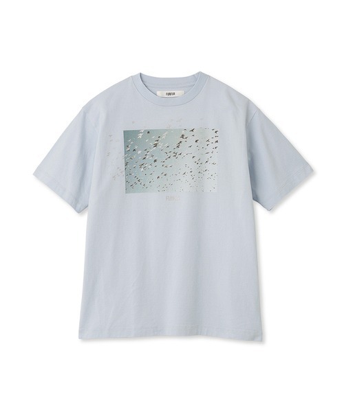 FURFUR（ファーファー）の「Mai Kiseコラボ/BIRDTシャツ（Tシャツ/カットソー・レディース・オレンジ/ホワイト/ブルー・FREE）」の13枚目の写真