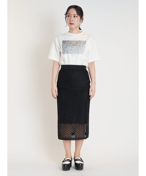 FURFUR（ファーファー）の「Mai Kiseコラボ/BIRDTシャツ（Tシャツ/カットソー・レディース・オレンジ/ホワイト/ブルー・FREE）」の14枚目の写真