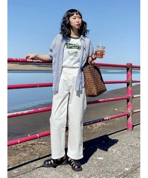 SOMETHING（サムシング）の「SOMETHING(サムシング)チノタックトラウザーパンツ（その他パンツ・レディース・キナリ・XS/M/S）」の8枚目の写真