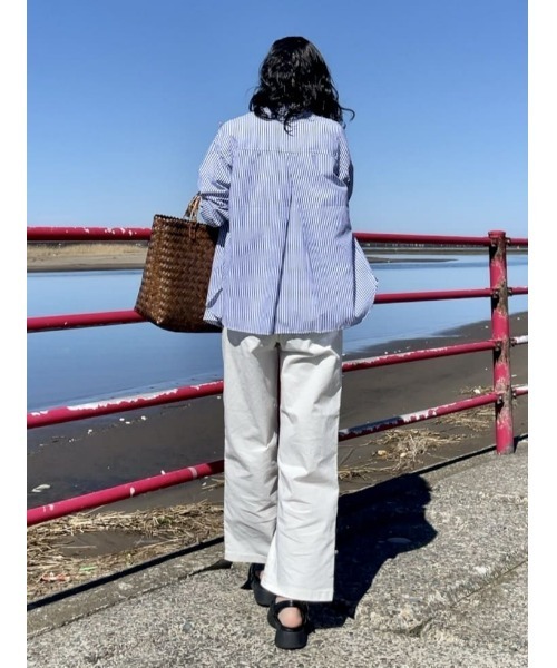 SOMETHING（サムシング）の「SOMETHING(サムシング)チノタックトラウザーパンツ（その他パンツ・レディース・キナリ・XS/M/S）」の9枚目の写真