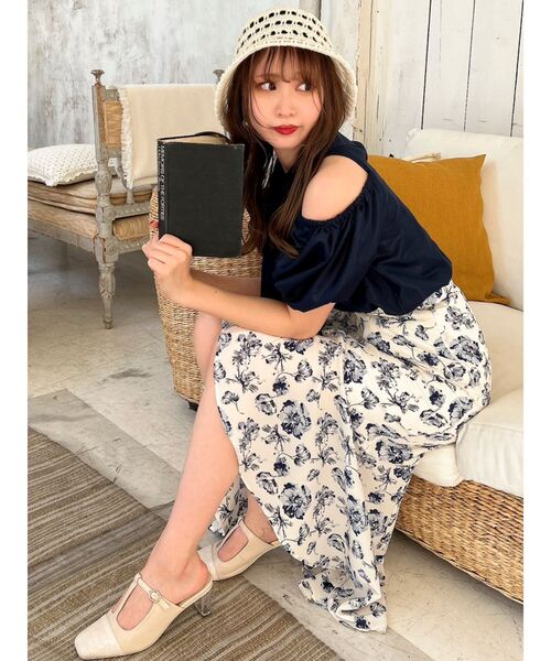 dazzlin(ダズリン)の「morning gloryヘムスカート(スカート・レディース・イエロー/ブルー/グリーン・SMALL/MEDIUM)」の5枚目の写真