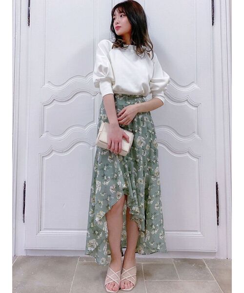 dazzlin(ダズリン)の「morning gloryヘムスカート(スカート・レディース・イエロー/ブルー/グリーン・SMALL/MEDIUM)」の22枚目の写真