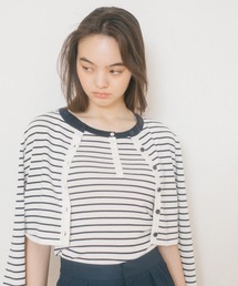 オーガニックコットン ボーダータンクトップ TINA：JOJUN