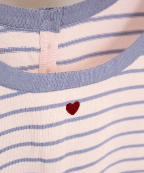 TINA：JOJUN（ティーナジョジュン）の「オーガニックコットン ボーダータンクトップ TINA：JOJUN（タンクトップ・レディース・ベビーピンク/ホワイト×ネイビー/チェリーピンク・M）」の11枚目の写真