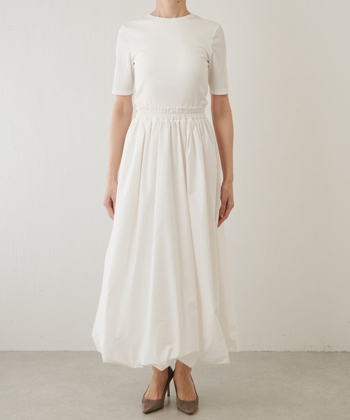 Whim Gazette(ウィムガゼット)の「【THE PAUSE】ドッキングバルーンワンピース(ワンピース・レディース・ブラック/オフホワイト・FREE)」の18枚目の写真