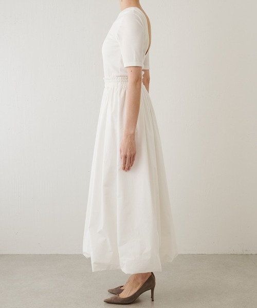 Whim Gazette(ウィムガゼット)の「【THE PAUSE】ドッキングバルーンワンピース(ワンピース・レディース・ブラック/オフホワイト・FREE)」の22枚目の写真