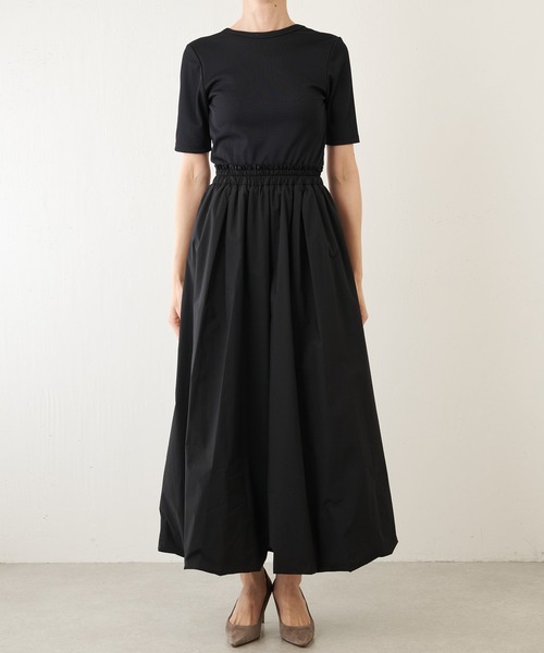 Whim Gazette(ウィムガゼット)の「【THE PAUSE】ドッキングバルーンワンピース(ワンピース・レディース・ブラック/オフホワイト・FREE)」の15枚目の写真