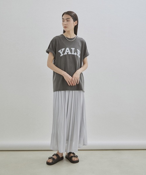 SALON adam et rope'(サロン アダム エ ロペ)の「【WEB限定】【手洗い可能】シフォンシアープリーツスカート(スカート・レディース・ライトグレー/カーキ/ブルー系その他3・FREE)」の4枚目の写真