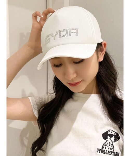 GYDA(ジェイダ)の「GYDAストーンCAP(キャップ・レディース・ブラック/オフホワイト・FREE)」の9枚目の写真