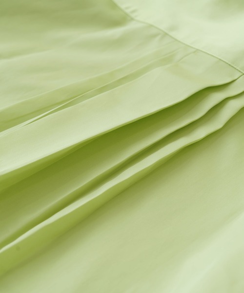 BRICK & SONS（ブリックアンドサンズ）の「リラックスバックプリーツシャツ＜シャルトルーズグリーン＞（シャツ/ブラウス・メンズ・イエロー×グリーン・XS/L/M/LL/S）」の4枚目の写真