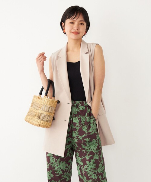 SHIPS Colors(シップス カラーズ)の「SHIPS Colors:トートバッグ(かごバッグ・レディース・ブラック/ナチュラル・ONE SIZE)」の22枚目の写真