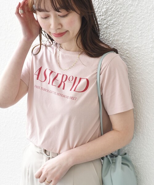 SHIPS（シップス）の「* オーガニックコットン 2パターン ロゴ TEE◆（Tシャツ/カットソー・レディース・ダークグレー/ライトピンク/ピンク/ライトホワイト/ホワイト/チャコールグレー・ONE SIZE）」の6枚目の写真