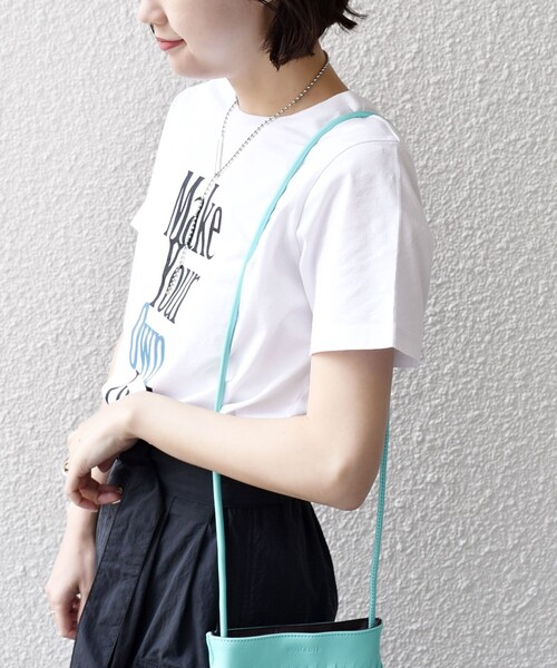 SHIPS（シップス）の「* オーガニックコットン 2パターン ロゴ TEE◆（Tシャツ/カットソー・レディース・ダークグレー/ライトピンク/ピンク/ライトホワイト/ホワイト/チャコールグレー・ONE SIZE）」の10枚目の写真