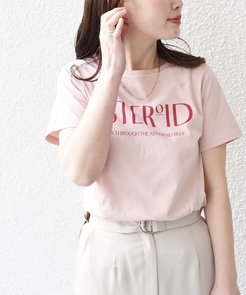 SHIPS（シップス）の「* オーガニックコットン 2パターン ロゴ TEE◆（Tシャツ/カットソー・レディース・ダークグレー/ライトピンク/ピンク/ライトホワイト/ホワイト/チャコールグレー・ONE SIZE）」の21枚目の写真