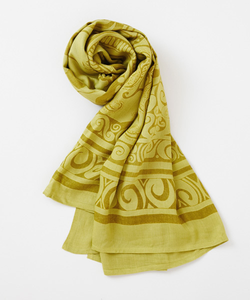 チャイハネ（チャイハネ）の「【チャイハネ】トライバルストール（ストール/ショール・レディース・ブラック/アイボリー/ホワイト/カーキ/オレンジ/ピンク/レッド/イエロー/ブルー/グリーン/パープル/ネイビー/ブラウン/オレンジ系その他/ライトブルー・FREE）」の5枚目の写真