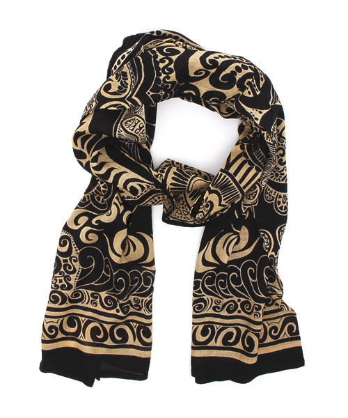 チャイハネ（チャイハネ）の「【チャイハネ】トライバルストール（ストール/ショール・レディース・ブラック/アイボリー/ホワイト/カーキ/オレンジ/ピンク/レッド/イエロー/ブルー/グリーン/パープル/ネイビー/ブラウン/オレンジ系その他/ライトブルー・FREE）」の22枚目の写真