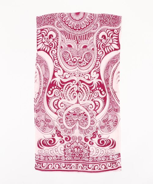 チャイハネ（チャイハネ）の「【チャイハネ】トライバルストール（ストール/ショール・レディース・ブラック/アイボリー/ホワイト/カーキ/オレンジ/ピンク/レッド/イエロー/ブルー/グリーン/パープル/ネイビー/ブラウン/オレンジ系その他/ライトブルー・FREE）」の10枚目の写真