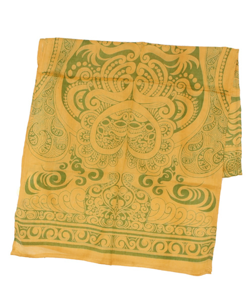 チャイハネ（チャイハネ）の「【チャイハネ】トライバルストール（ストール/ショール・レディース・ブラック/アイボリー/ホワイト/カーキ/オレンジ/ピンク/レッド/イエロー/ブルー/グリーン/パープル/ネイビー/ブラウン/オレンジ系その他/ライトブルー・FREE）」の14枚目の写真