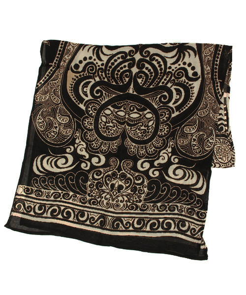 チャイハネ（チャイハネ）の「【チャイハネ】トライバルストール（ストール/ショール・レディース・ブラック/アイボリー/ホワイト/カーキ/オレンジ/ピンク/レッド/イエロー/ブルー/グリーン/パープル/ネイビー/ブラウン/オレンジ系その他/ライトブルー・FREE）」の19枚目の写真