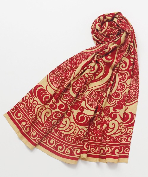 チャイハネ（チャイハネ）の「【チャイハネ】トライバルストール（ストール/ショール・レディース・ブラック/アイボリー/ホワイト/カーキ/オレンジ/ピンク/レッド/イエロー/ブルー/グリーン/パープル/ネイビー/ブラウン/オレンジ系その他/ライトブルー・FREE）」の15枚目の写真