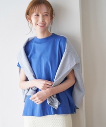 ROPE' PICNIC | ラク美tee/トルコオーガニックコットンモックネックフレンチスリーブトップス(Tシャツ/カットソー)