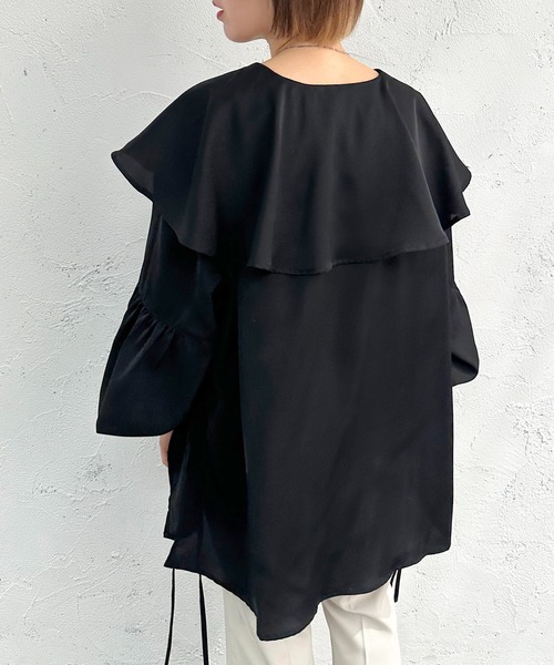 apres jour mignon（アプレジュールミニョン）の「前ジップサイドオープンブラウス【ZOZOTOWN限定アイテム】（シャツ/ブラウス・レディース・オフホワイト/ブラック/グレイッシュベージュ・フリー/X-LARGE）」の15枚目の写真