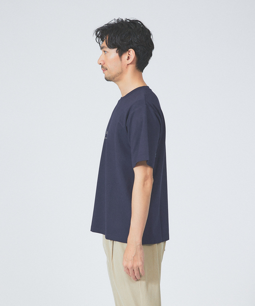 ABAHOUSE GRAY（アバハウスグレイ）の「【CITY】刺繍 ポンチ 半袖 Tシャツ（Tシャツ/カットソー・メンズ・ホワイト/ブラック/ネイビー/グリーン/セージグリーン・46/48）」の17枚目の写真