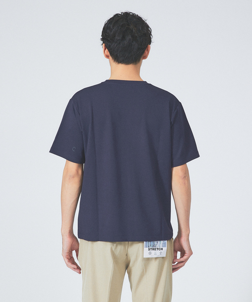 ABAHOUSE GRAY（アバハウスグレイ）の「【CITY】刺繍 ポンチ 半袖 Tシャツ（Tシャツ/カットソー・メンズ・ホワイト/ブラック/ネイビー/グリーン/セージグリーン・46/48）」の15枚目の写真