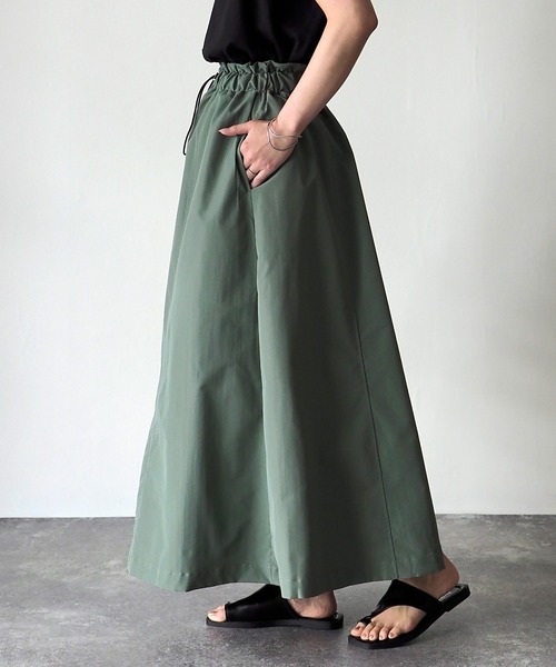 Riberry（リベリー）の「ウエストドロストカーゴフレアスカート（スカート・レディース・ライトグレー/カーキ/ブラック/アイボリー・MEDIUM）」の14枚目の写真