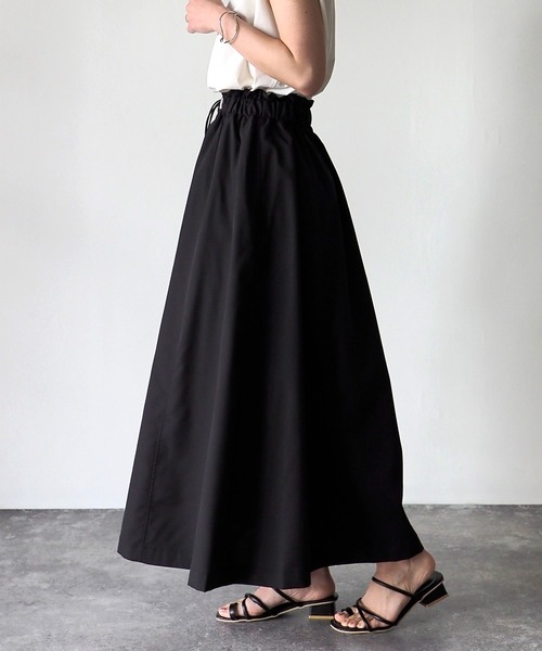 Riberry（リベリー）の「ウエストドロストカーゴフレアスカート（スカート・レディース・ライトグレー/カーキ/ブラック/アイボリー・MEDIUM）」の18枚目の写真