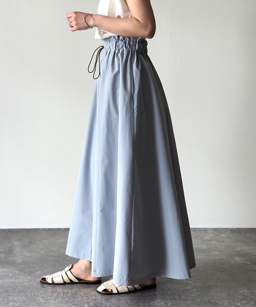 Riberry（リベリー）の「ウエストドロストカーゴフレアスカート（スカート・レディース・ライトグレー/カーキ/ブラック/アイボリー・MEDIUM）」の6枚目の写真