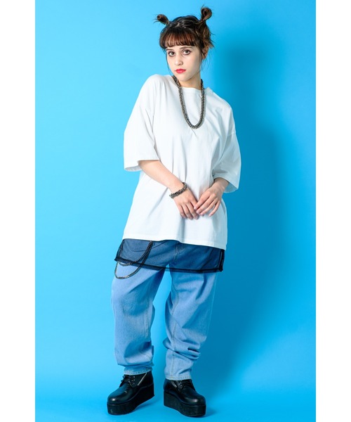 ankoROCK(アンコロック)の「バリエーションフェイクレイヤード付け裾(Tシャツ/カットソー・レディース・A/B/C/D/E/F・ONE SIZE)」の11枚目の写真