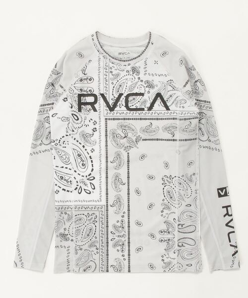 RVCA SPORT メンズBIG RVCA BANDANA RASHGUARD ラッシュガード【2023年夏モデル】/ルーカ長袖ラッシュ(水着)