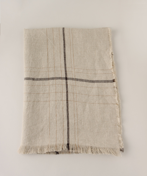 VERMEIL par iena（ヴェルメイユパーイエナ）の「【PLAIDIE/プレディ】STOLE（ナチュラル）（ストール/ショール・レディース・アイボリー・FREE）」の11枚目の写真